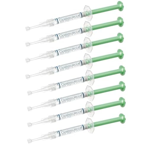 Opalescence 35% Gel Syringes Teeth Whitening - Refill Kit (8 Count) Carbamide Peroxide. Made by Ultradent, in Cool Mint Flavor. Tooth Whitening Refill Syringes 5197-4