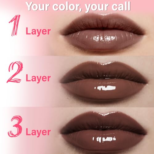 Lip Stain - Lip Stain Peel Off | Waterproof, Transfer-Resistant, Smudge-Proof | Precise Application, One-Peel Finish | Long Lasting Lip Liner Stain for All-Day Color Hold£¨dark brown£©