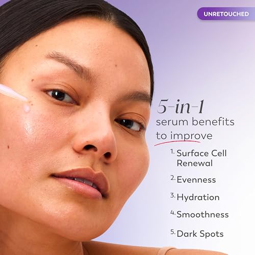 Olay Super Serum Night Repair, Fragrance-Free - Niacinamide, Peptide, Salicylic & Lactic Acid, Glycerin ?- 5-in-1 Skin Care Benefits - Hydrating, Evens Tone, Reduces Dark Spots, Anti-Aging, 1.7 Oz