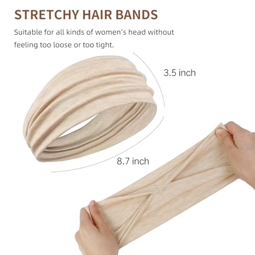 AKTVSHOW Headbands for Women Non-Slip Head Band for Women¡¯s Hair Wide Thick Sweat Hair Bands, Trendy Hair Accessories for Women's Yoga, Workout, and Fashion