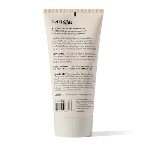 NEW Nood¢â Shave Lube ? Lightweight Shave Oil for Women & Men to Hydrate Skin, Protect Skin Barrier & Help Prevent Skin Irritation ? Hyaluronic Acid Locks in Moisture Everywhere Hair Grows