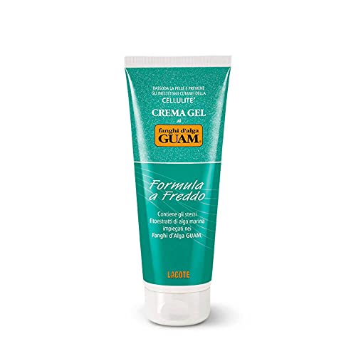 Guam Cooling Anti Cellulite Cream for Thighs and Legs, Natural Cellulite Treatment with Menthol and Seaweed, Best After Body Wrap, Skin Firming Cream Gel, 8.4 OZ