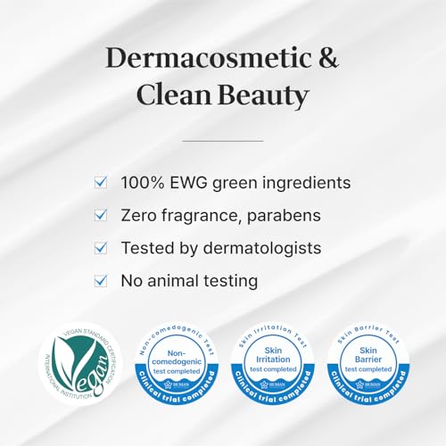 Cica Face Moisturizer with Pro-Vitamin B5 ? Daily Hydrating Cream for Dry and Delicate Skin ? With Panthenol, Squalane & Glycerin ? Lightweight Skin Barrier Support, Day & Night, 2.2 Fl Oz.