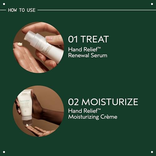 Aveda Hand Relief Renewal Serum | Hand Treatment Serum for Dry Fine Lines, Visible Texture, 1.5 Fl Oz