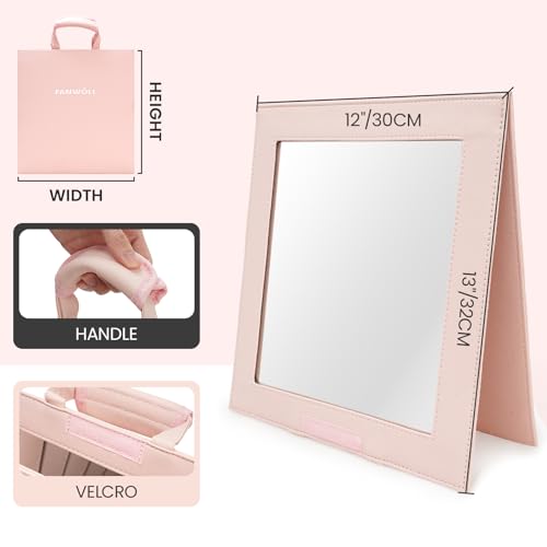 Fanwoli Hanging Mirror for Dance Bag with Garment Rack | Full-Body | Foldable & Portable | HD Reflection No Deformation