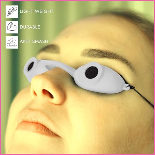Super Sunnies Flex UV Eye Protection, FDA Compliant Tanning Bed Goggles, Red Light Therapy Glasses, 2 Pack