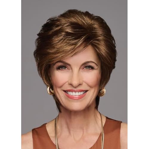 GABOR Femme & Flirty Short Shag Wig, Lightweight Volumous Style With Soft Layers, Average Cap, GL14-22 Sandy Blonde
