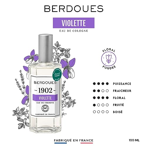 Berdoues 1902 Eau de Cologne | Long Lasting Scent Made in France | Spray Fragrance for Men & Women | Luxury Unisex Perfume with Premium Quality