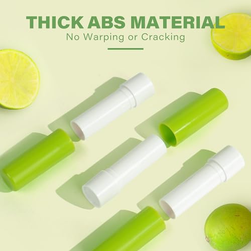 LotFancy Lip Balm Tubes Empty, 28Pcs 4.5ml, BPA Free & Leak Free, Durable Lip Balm Container Tubes with Green Caps, Refillable & Reusable