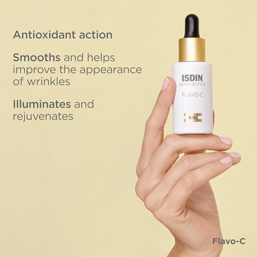 Isdinceutics Flavo-C Brightening and Antioxidant Vitamin C Serum for Face, 1.0 FL OZ