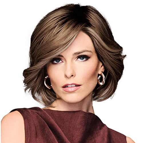 GABOR TREND ALERT Chin-Length Full Volume Bob Boy Cut Wig, Designer Series by Hairuwear, Average Cap Size, GF8-12SS Iced Mocha