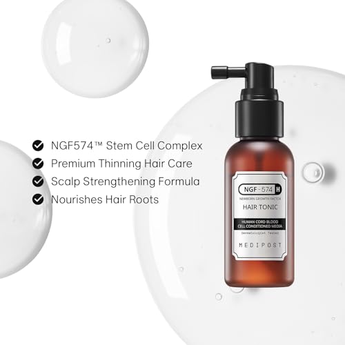 CELONIA NGF 574H Hair Tonic, Korean Primed Bio Stem Cell Hair And Scalp Treatment Serum For Hair Growth And healthy Scalp, Non Greasy Non Oily, Anti Hair Loss, Reduce Flaky Itchy And Dry Scalp 50ml