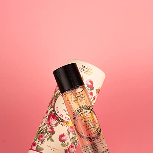 Panier des Sens - Rose Eau de Toilette 1.7 Floz - Floral & Feminine Fragrance - Daily Light Perfume for Women - Parfum Crafted in Grasse, France - Gifts for Her - Elegant Packaging
