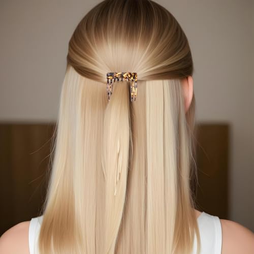 4 Pcs French Side Combs for Small French Twist, Decorative Hair Clips, Women's Bun Strong Hold Clips, Styling Accessories