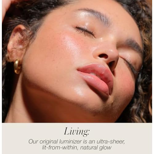 RMS Beauty Luminizer ? Natural Cream Highlighter, Lightweight Radiance Enhancer, Buildable Glow for Face & Body, Hydrating, 0.35 oz