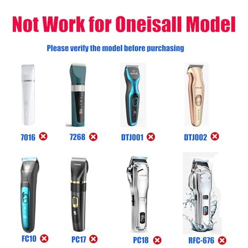 Replacement oneisall Dog Clippers Charger Charging Cord Compatible with oneisall P2, 26225202-003DE, C61, X2N5, X2, K52NTS, N6, A11 Cat Hair Trimmer Charger Cord Dog Grooming Kit