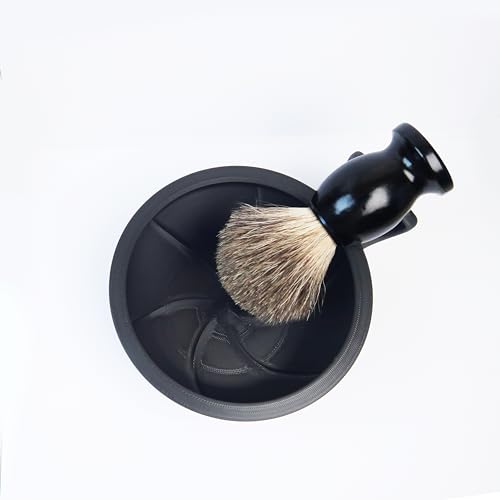 Shaving Brush Set for Men,2 in 1 Shaving Brush Set Includes Pure Badger Shaving Brush and PLA Shaving Bowl (Set2)