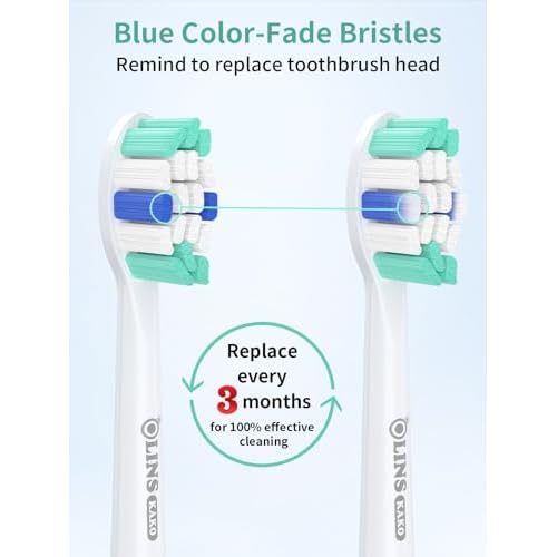 Replacement Brush Heads for Philips Sonicare Toothbrush Handles Toothbrush Heads for Sonicare (Pack of 8)