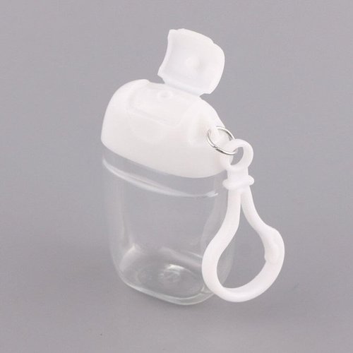 minkissy 27PCS 30ML Travel Size Clear Bottle with Keychain Bulk Plastic Pump Bottles with Flip Cap Leakproof Refillable Bottles Empty Shampoo Bottle for Liquid Travel Lotion