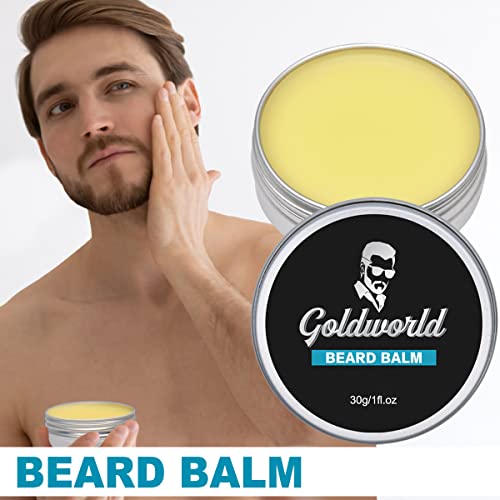 Beard Kit,Beard Grooming Kit w/Beard Wash/Shampoo,2 Packs Beard Oil,Beard Balm,Beard Wash,Brush,Comb,Scissor,Storage Bag,E-Book,Beard Care&Trimming Kit