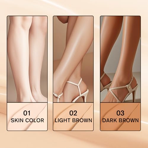 Leg Makeup, Tattoo Cover Up Makeup 24-Hour Long-Lasting Sweatproof Waterproof Body Makeup No Transfer. #02 (Medium Golw)