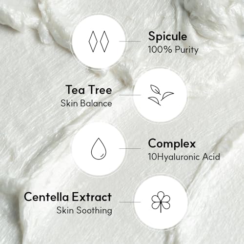 Spicule CICA Foam Cleanser, 3.38 fl oz/100ml | Hydrating Korean Face Wash with Centella Asiatica, Hyaluronic Acid & Tea Tree, Gentle Daily Cleanser for Sensitive & Acne-Prone Skin