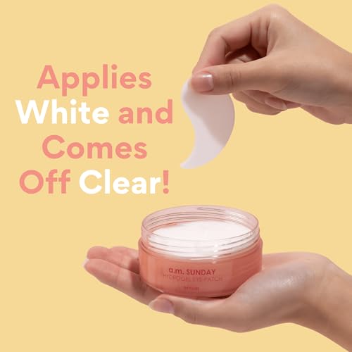 Hydrogel Eye Patches with Low Molecular Weight Norwegian Bio-Collagen, Reduces Dark Circles and Wrinkles, Under Eye Masks for Puffy Eyes, Hydrating for Dry Skin, Korean Skincare (48 patches)