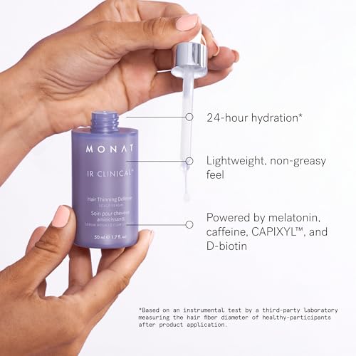 MONAT IR Clinical System ? Complete Hair Care Restoration Kit with Thickening Shampoo, Conditioner & Thinning Defense Serum ? Strengthens, Protects, & Revives Hair for Thicker, Fuller-Looking Results