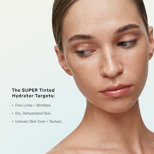 U Beauty The Super Tinted Hydrator Hyaluronic Acid Moisturizing Cream - Mega-Dose Skin Hydrator for Supple, Smooth, and Softer-Looking Skin For Up To 48 Hours - Shade 4-1.0 oz