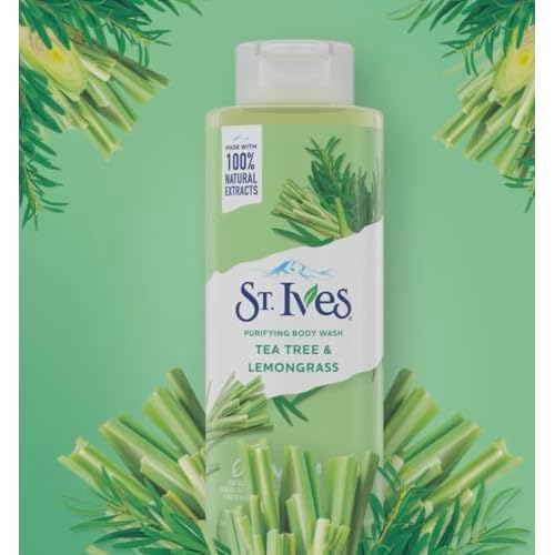 St. Ives Purifying Body Wash Tea Tree And Lemongrass 22 Fl oz - PACK OF 2