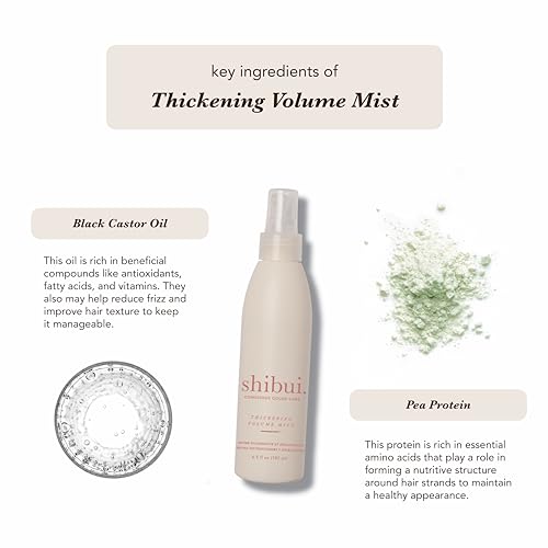 SHIBUI Thickening Volumizing Mist, Adds Volume, Bounce & Shine, Color-Safe, Vegan & Sulfate-Free, 6.5 Fl Oz