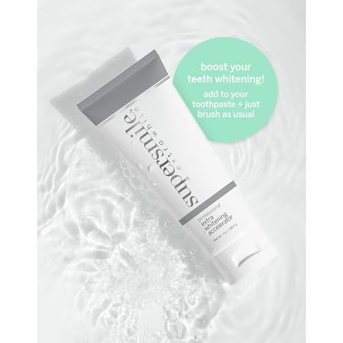 Supersmile Extra White Professional Whitening Accelerator - Enamel-Safe Teeth Whitening Gel - Effectively Lifts Deep-Set Stains without Sensitivity - 7 oz