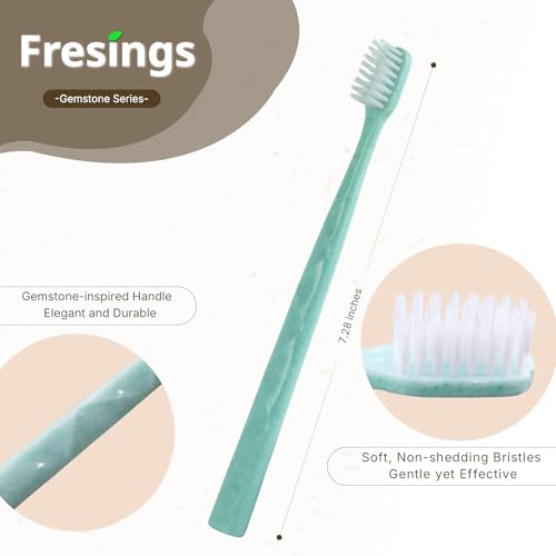 100 Pack Premium Disposable Toothbrush with Tongue Scraper ? Individually Wrapped Bulk Travel Toothbrushes, Soft Bristles for Guests, Hotel, Vacation Rental, Home & On The Go,4 Colors