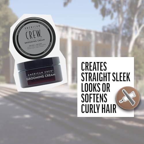 American Crew Men's Grooming Cream, Like Hair Gel with High Hold & High Shine, Stocking Stuffer for Him, 3 oz