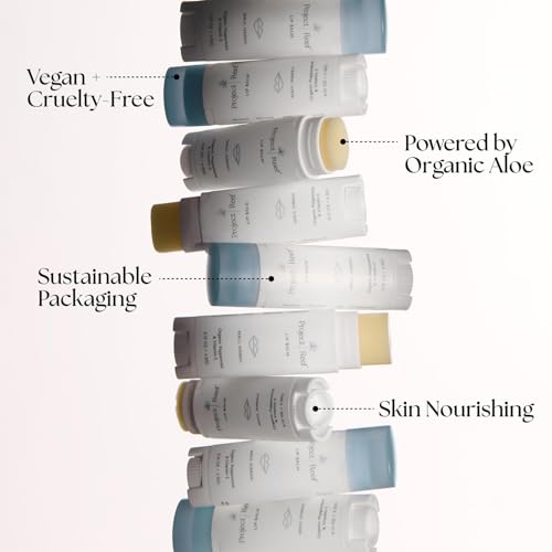 Project Reef Herbal Peppermint Lip Balm ? Vegan, Reef-Safe & Hydrating Lip Care with Organic Peppermint, Shea Butter & Vitamin E ? Natural Sunburn Relief & Daily Care, 0.15 oz, 2 Pack