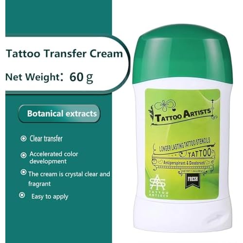 Tattoo Transfer Cream Gel, Professional transfer Soap Stencil Safe and Long-Lasting Accessories for Tattoo Supplies (Pack of one)