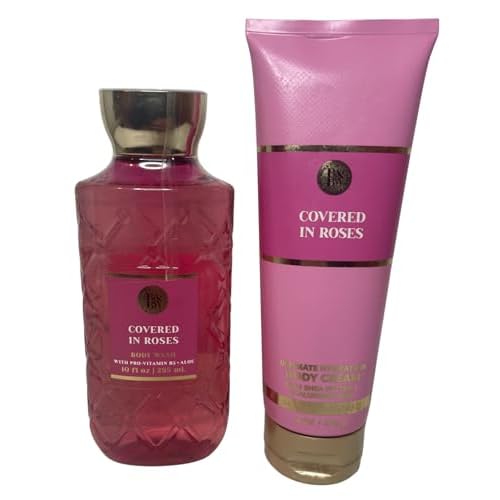 Bath & Body Works Covered In Roses Ultimate Hydration Body Cream and Body Gel Wash 2 Piece Set