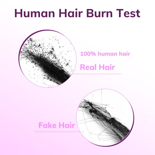 IDN BEAUTY Clip in Hair Extensions Real Human Hair Kinky Straight 120g Natural Black Double-layer Lace Clip In for Black Women Soft Breathable Lace Invisible Seamlessly Blending 7pcs 18 Inch
