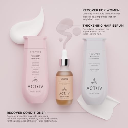 ACTIIV Ultimate Power Trio For Women | Boosts Fuller-Looking Hair, Strengthens, Soothes Scalp, Includes Shampoo, Conditioner & Serum, Vegan, Color-Safe, For All Hair Types