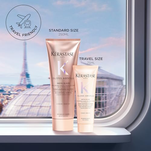 Kerastase Gloss Absolu High-Shine Anti-Frizz Conditioner - Deeply Hydrates & Detangles, Instantly Softens, For Glossy & Bouncy Hair