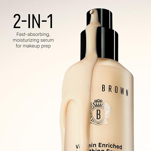 Bobbi Brown Vitamin Enriched Smoothing Serum | Glowy, Hydrating Overnight Face Serum | Niacinamide & Vitamin C, 1 Fl Oz