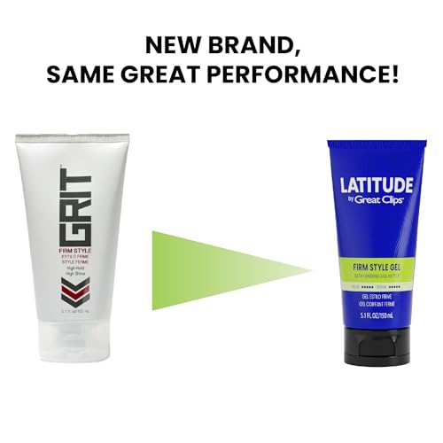 GREAT CLIPS LATITUDE Firm Style Gel | Hair Gel for Men | High Hold + High Shine | 32oz