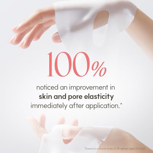THE FACE SHOP Original Vegan Collagen Face Mask, Korean Glass Skin Essential, Peptide Hydrogel Mask for Firming & Skin Elasticity, Moisturizing, 4EA