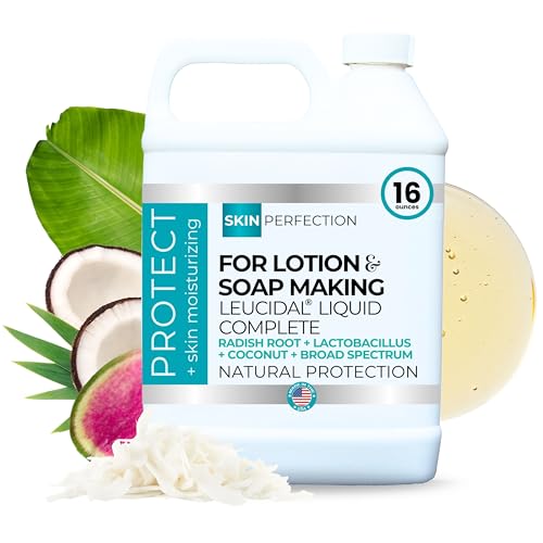 Skin Perfection Leucidal Complete Protection Moisturizing Water-based DIY Beauty Synthetic Preservative Alternative Radish Root Liquid + AMTicide Coconut Lactic Acid Lotion Making Supplies