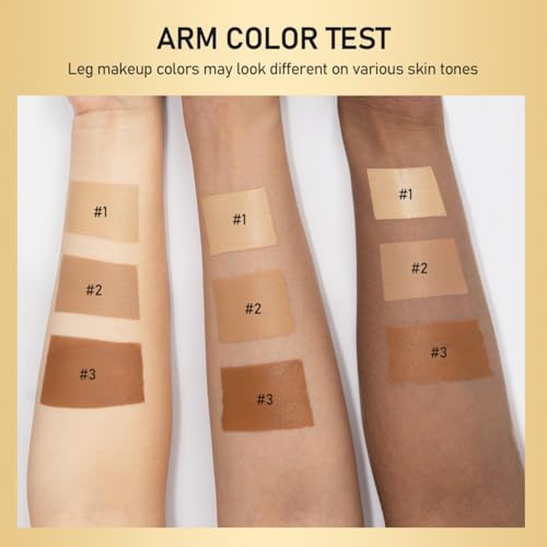MAEPEOR 3 Colors Body Bronzers Waterproof No Transfer Flawless Looking Leg Makeup Light Leg and Body Scar Cover up Makeup/Tattoo Cover Up (30ML,03 Bronze£©