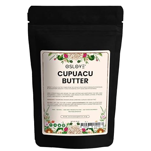 Cupuacu butter 16 oz-Pure and Natural | Fresh, Rich and Creamy in DIY mixes | Vegan butter | Use for whipped body butters, salves, lotions & soaps. (16 oz)