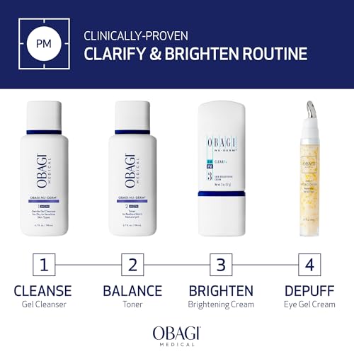 Obagi Medical Nu-Derm Clear Fx - Skin Brightening and Evening Cream with Arbutin, Vitamin C, and Lactic Acid