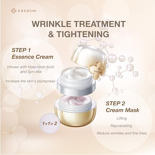 COCOCHI AG Ultimate Mask, 2in1 Facial Essence Cream Mask 3.88 fl oz, Face Moisturizer with Beneficial Ingredients, Hypoallergenic Cream Mask, Face Mask Skincare, Japanese Skincare, Cruelty Free