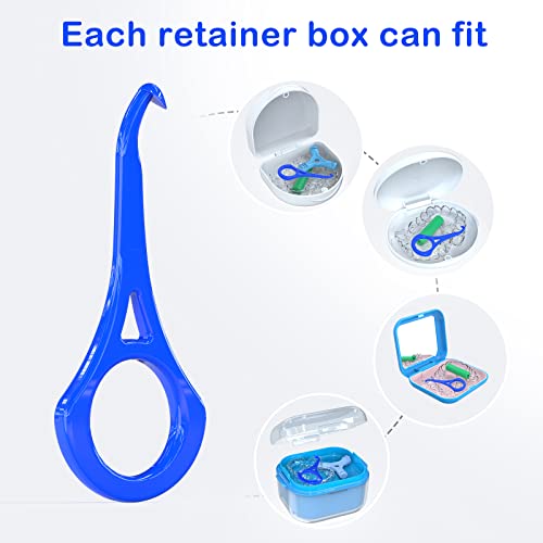 ARGOMAX - Aligner Removal Tool, 100 Retainer Remover Tool, Invisible Braces Removal Tools, Suitable for Removing Braces, Trays, Retainers, Dentures and Aligners(Blue).