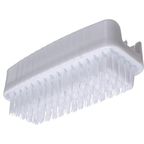 SPARTA 3623900 Plastic Hand Brush, Nail Brush With Polypropylene Bristles For Kitchens, Homes, Restaurants, 3.5 Inches, White, Dual Sided